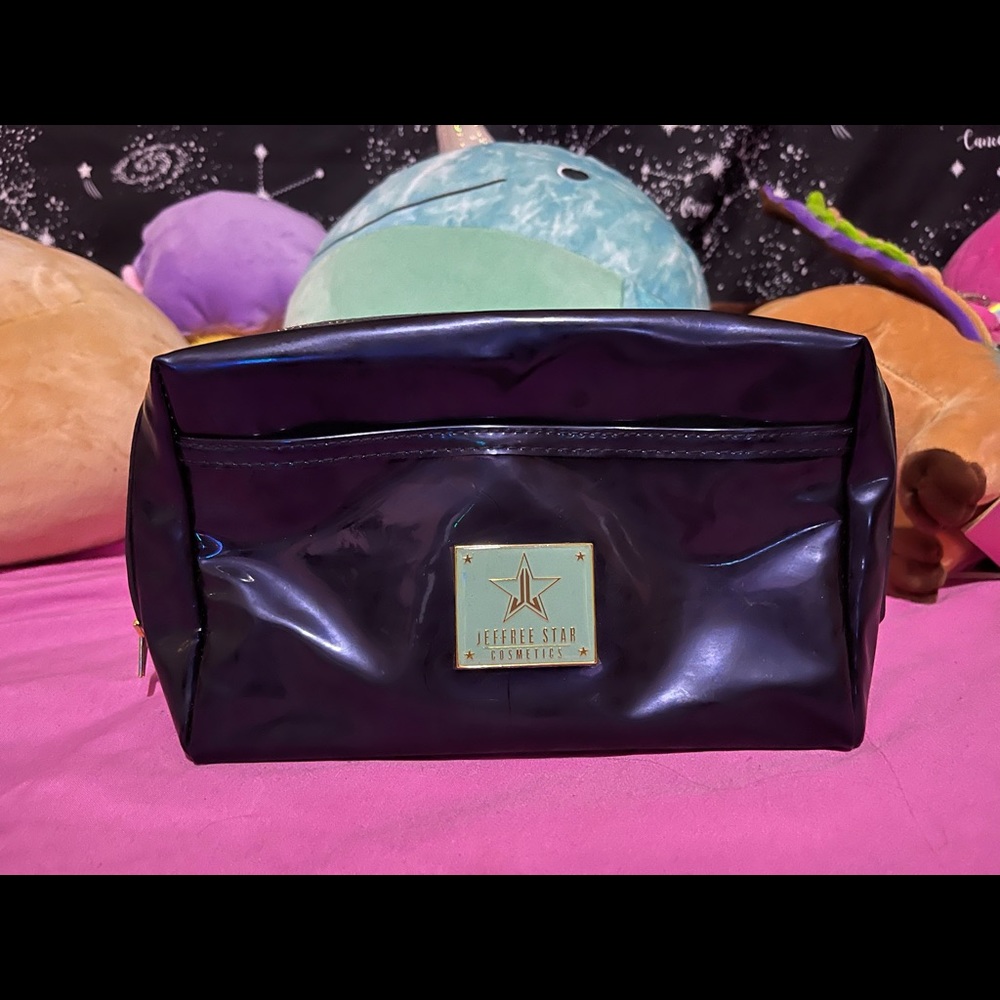 Blue and Gold Jeffrey Star Cosmetics Makeup Bag